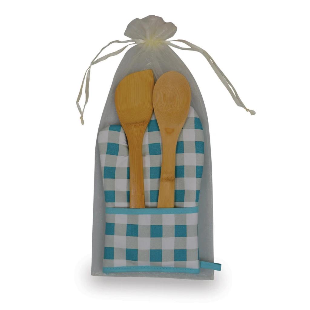 Blue Plaid/Ivory White
