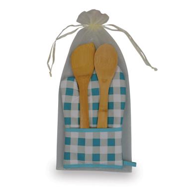 Blue Plaid/Ivory White