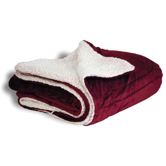 Burgundy Red/White