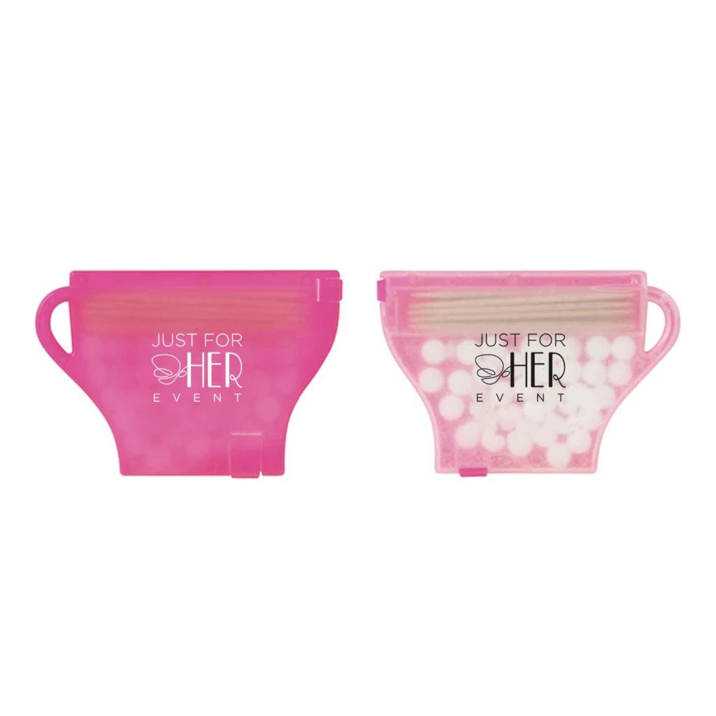 Frosted White/Translucent Pink