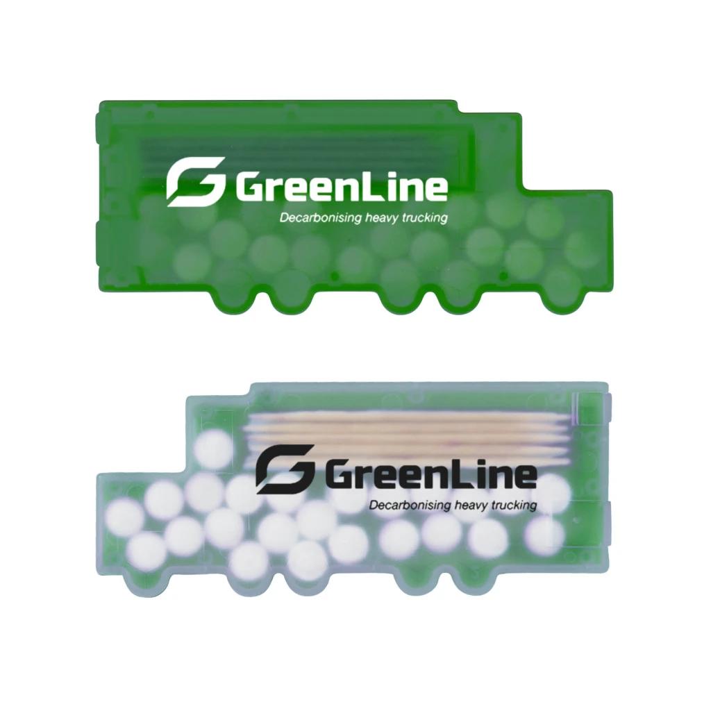 Frosted White/Translucent Green