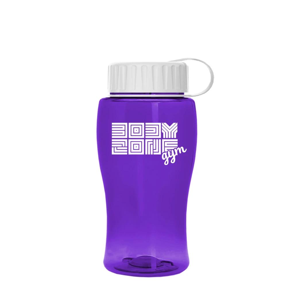 Transparent Violet with White lid