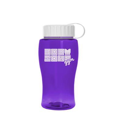 Transparent Violet with White lid