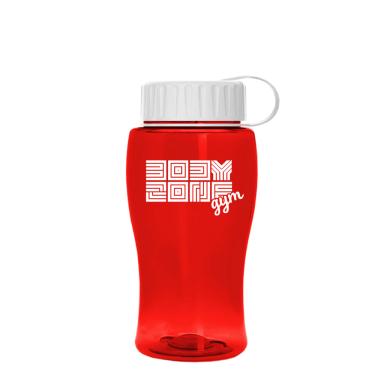 Transparent Red with White lid
