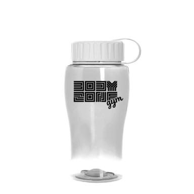 Clear with White lid