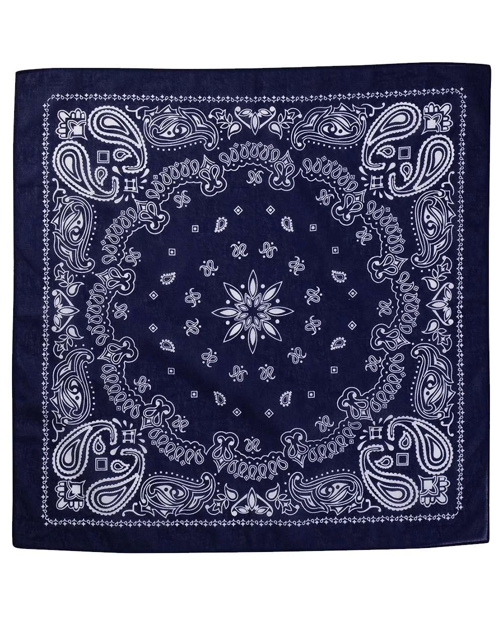 Navy Paisley