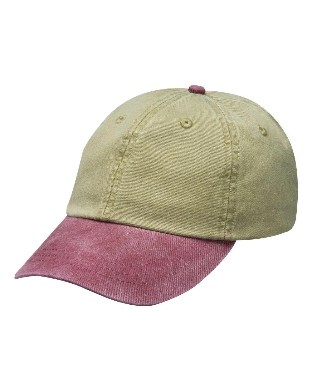 Khaki/ Burgundy
