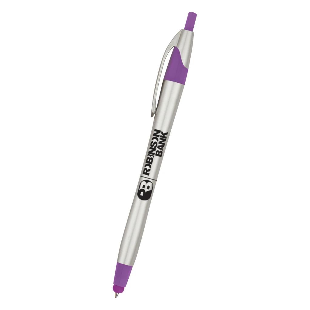 Silver with purple purple