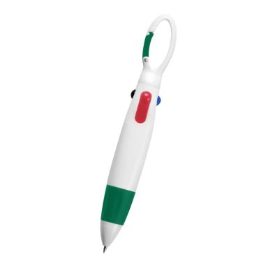 White with green