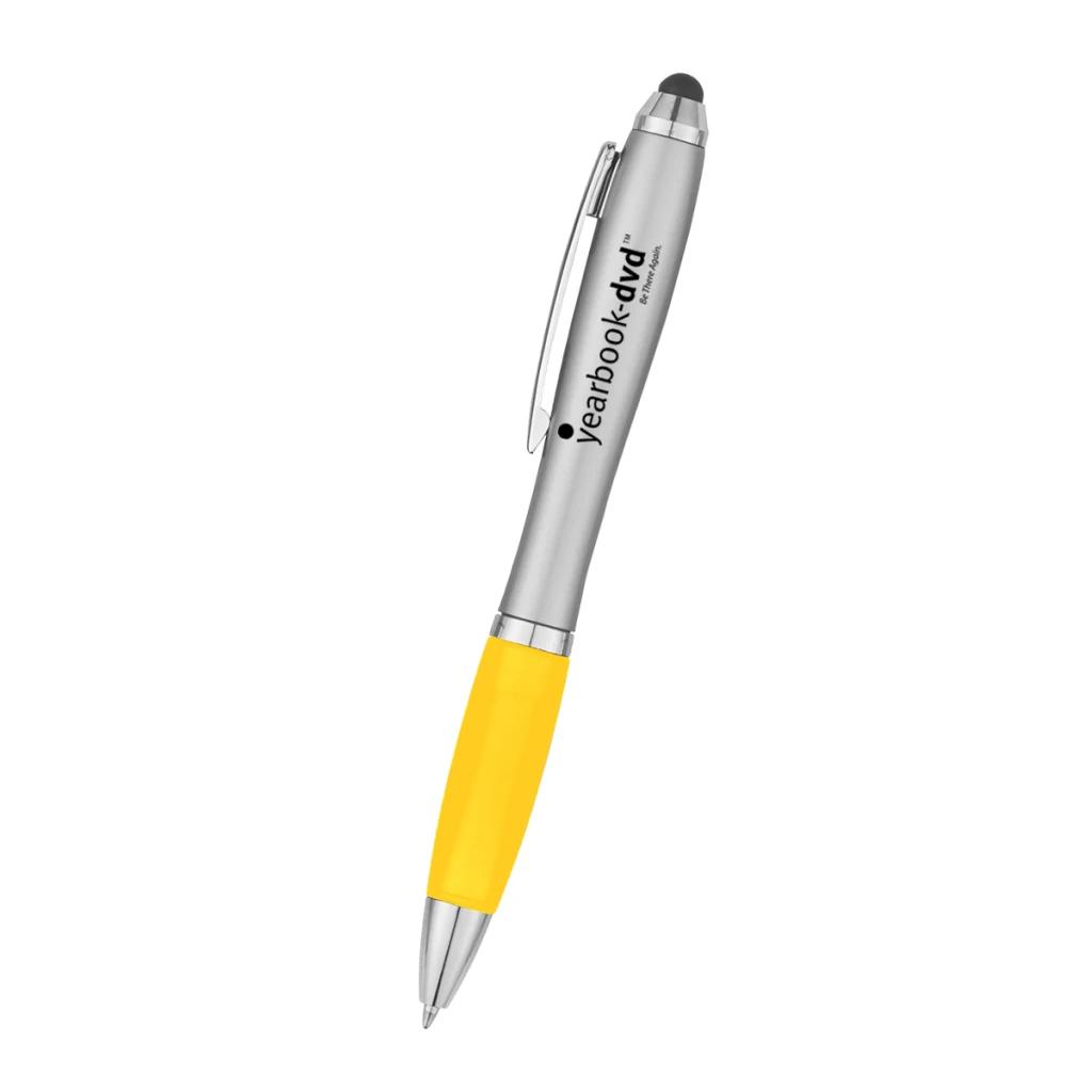 Silver with yellow