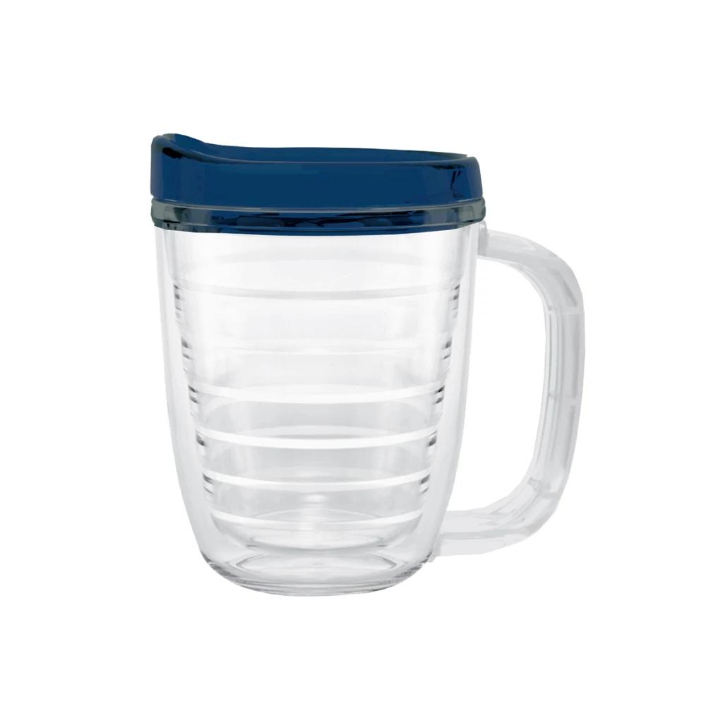 Clear with translucent navy