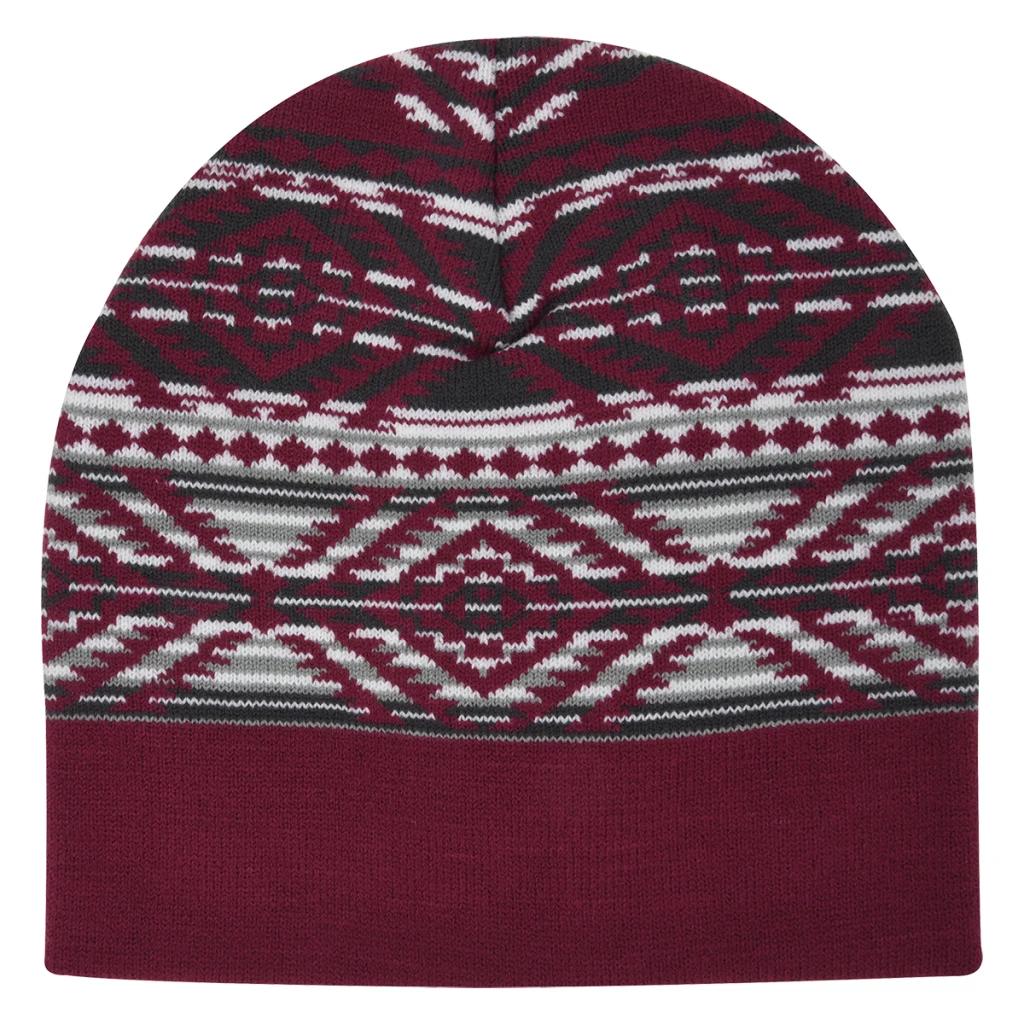 Maroon with white