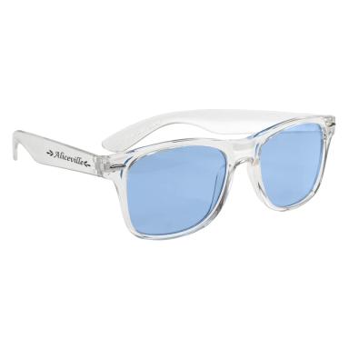 Clear with blue