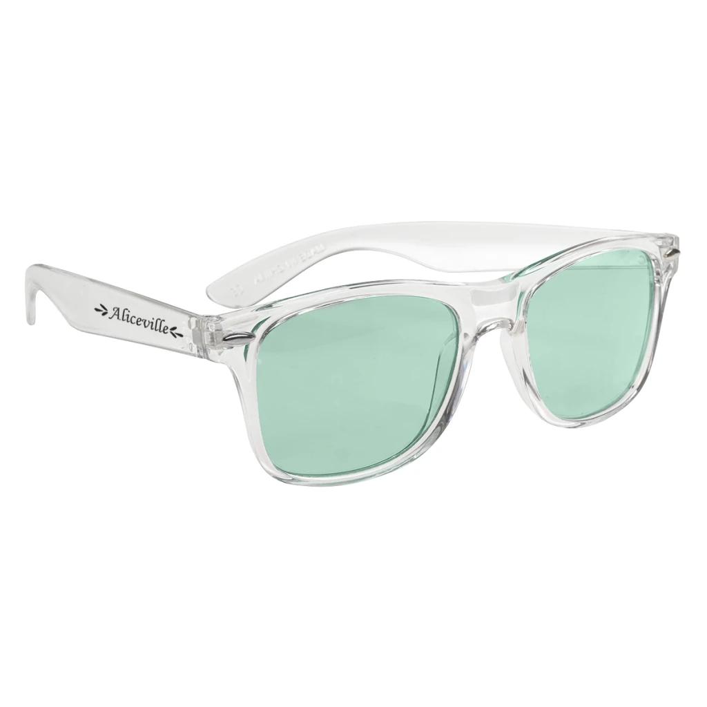 Clear with green