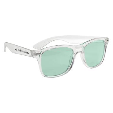 Clear with green
