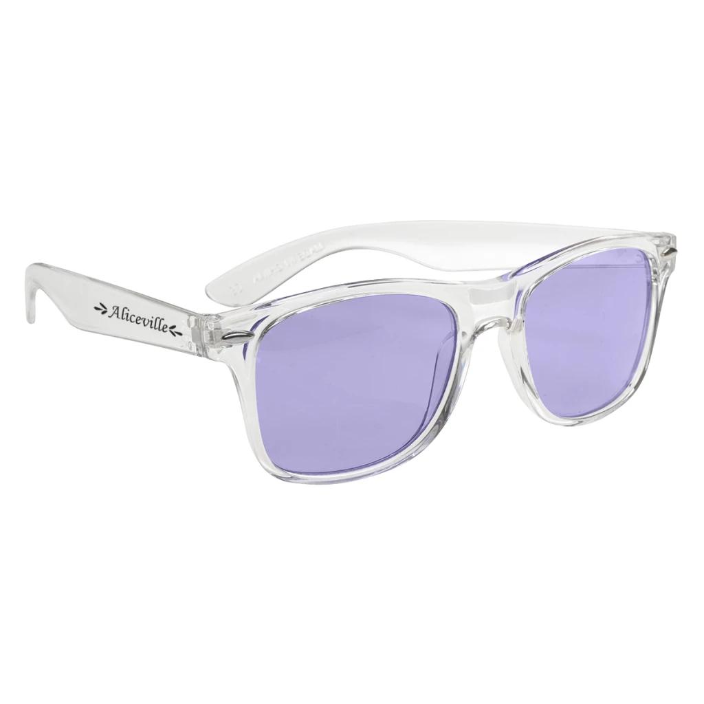 Clear with purple
