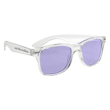Clear with purple