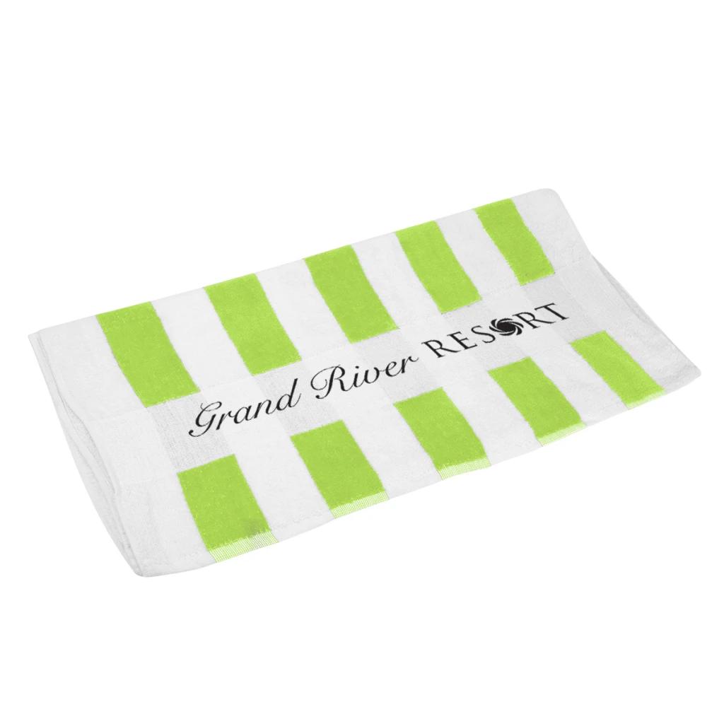 White with green