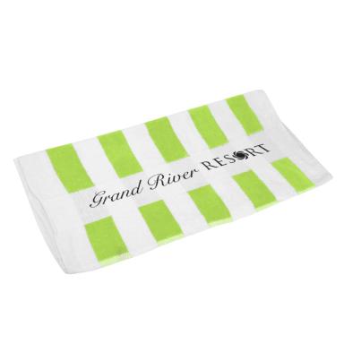 White with green