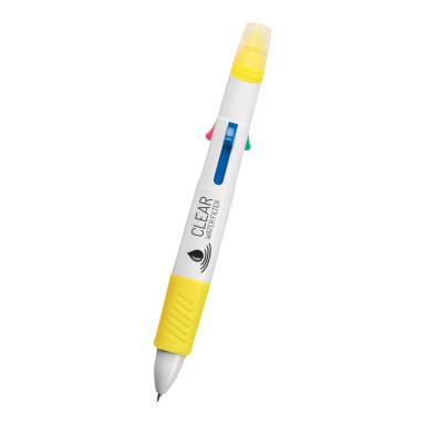 White with yellow