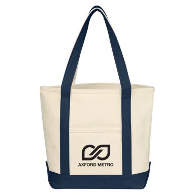 Natural with navy