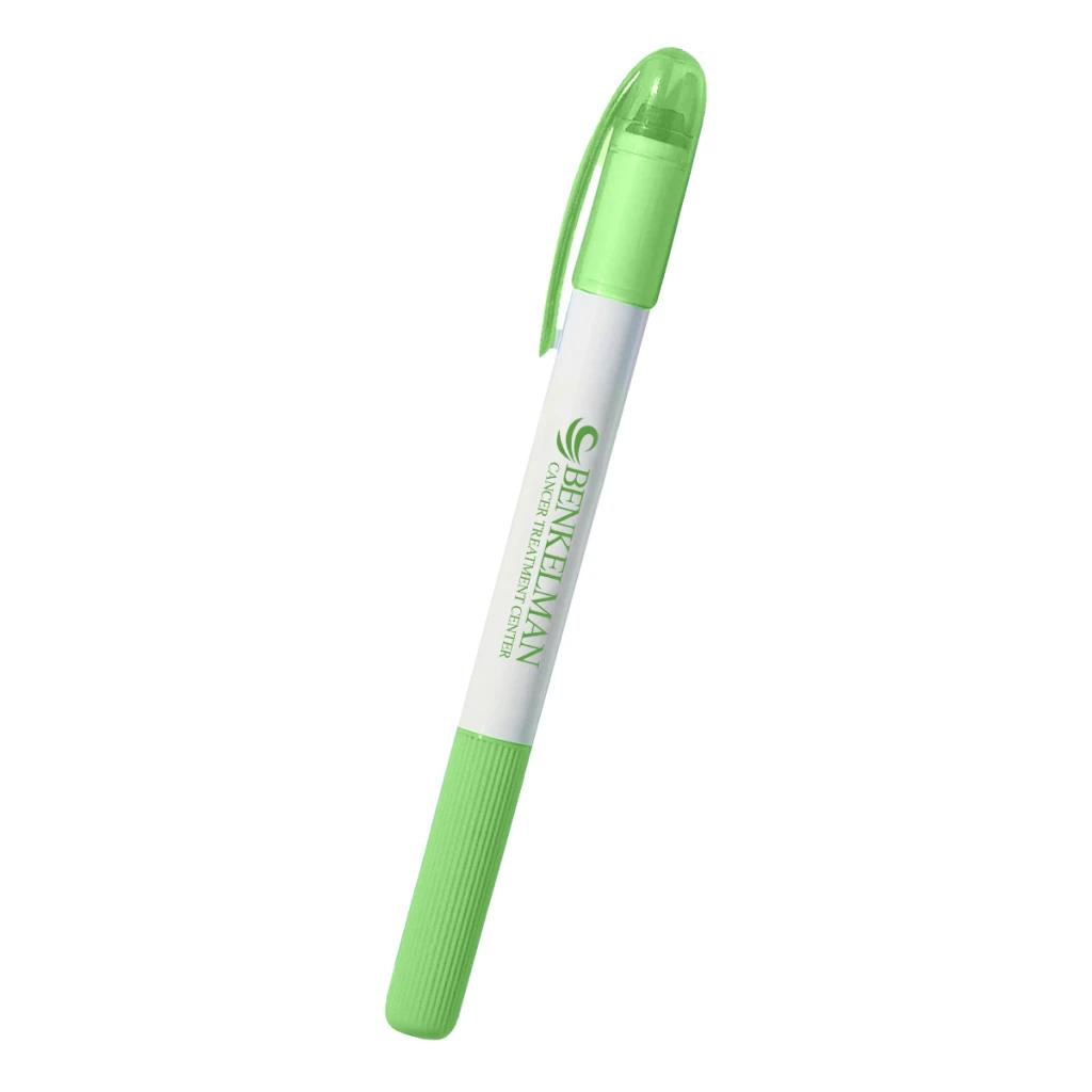 White with green