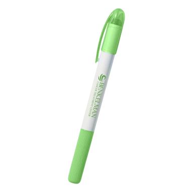 White with green
