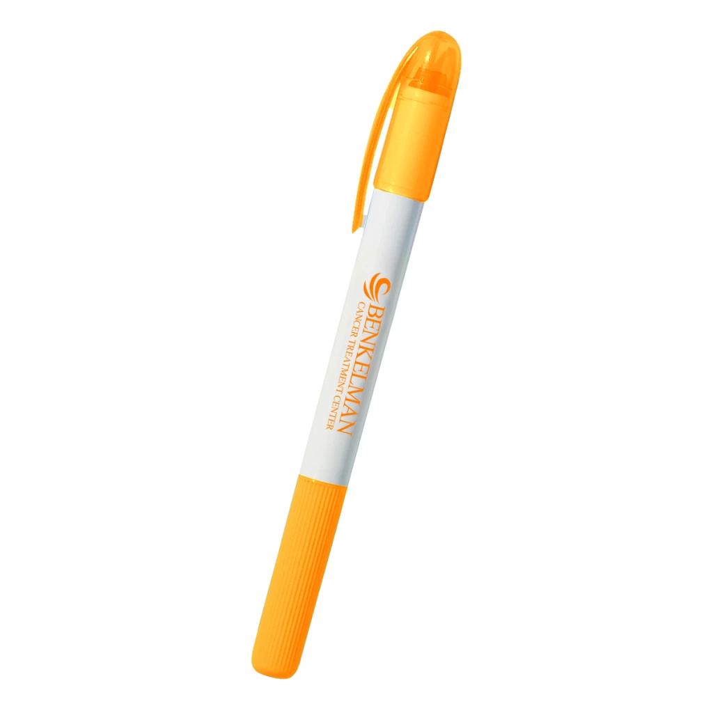 White with orange