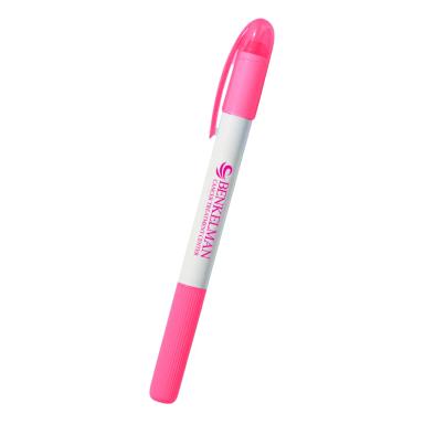 White with pink