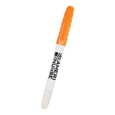 White with orange
