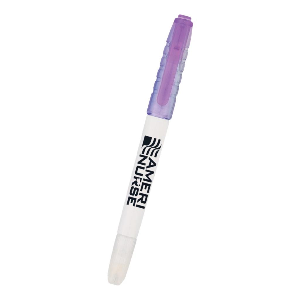 White with purple