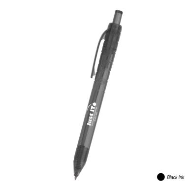 Translucent black with black ink