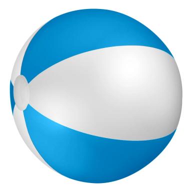 White with blue