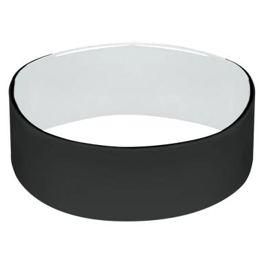 Black with white