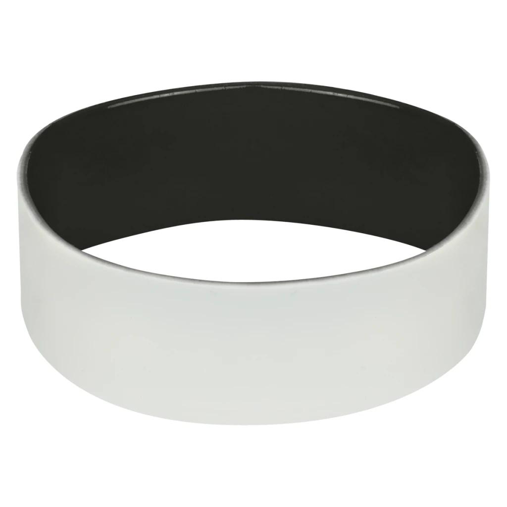 White with black