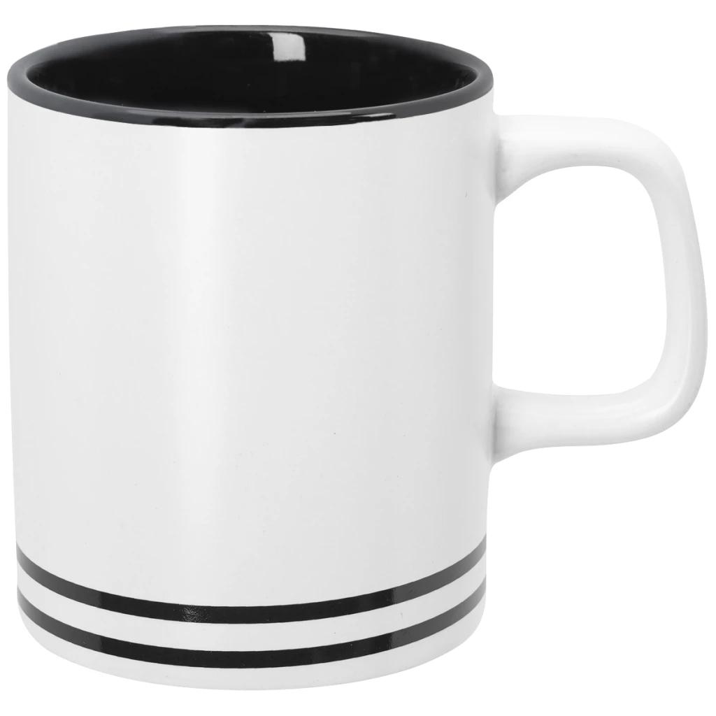 White with black