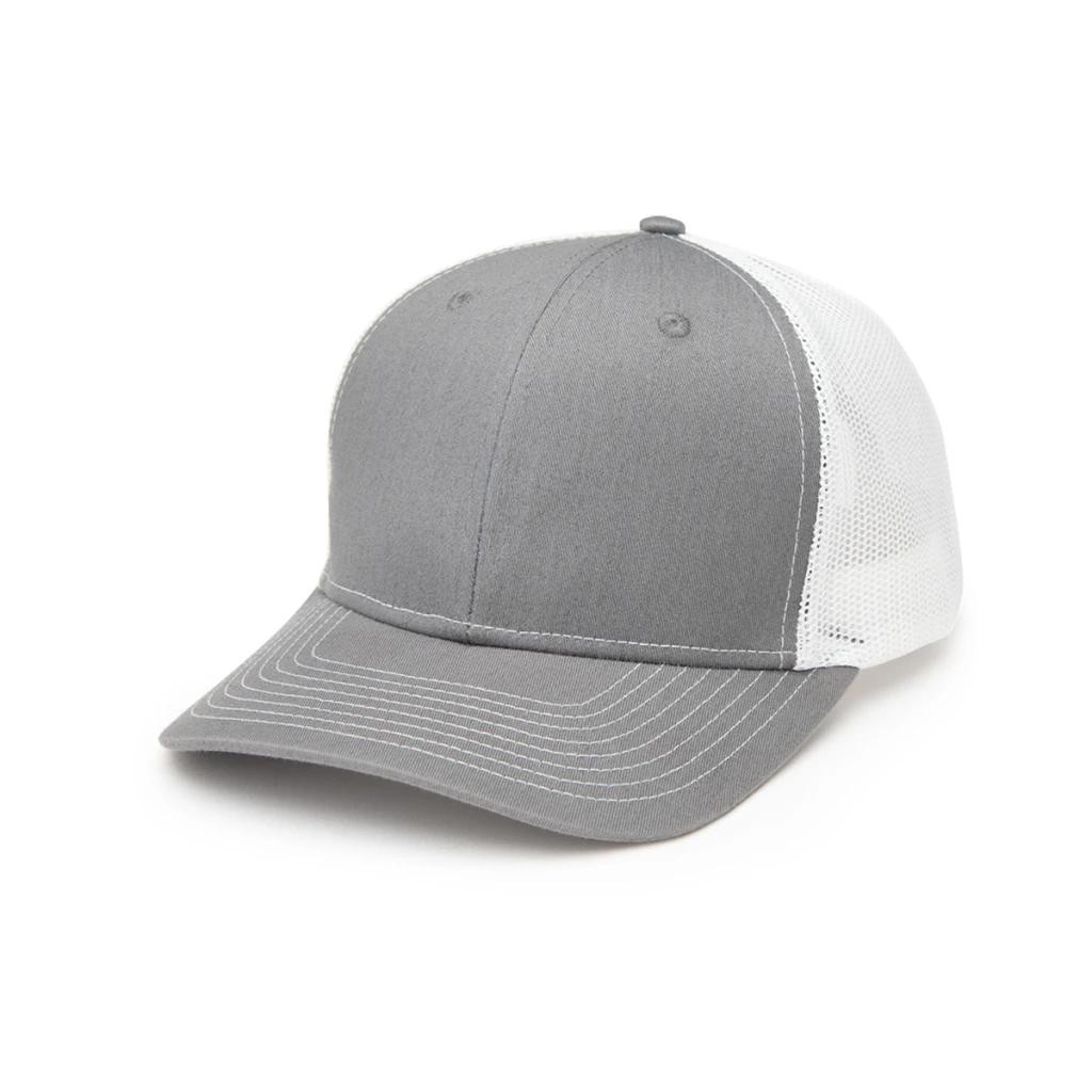 Gray with white