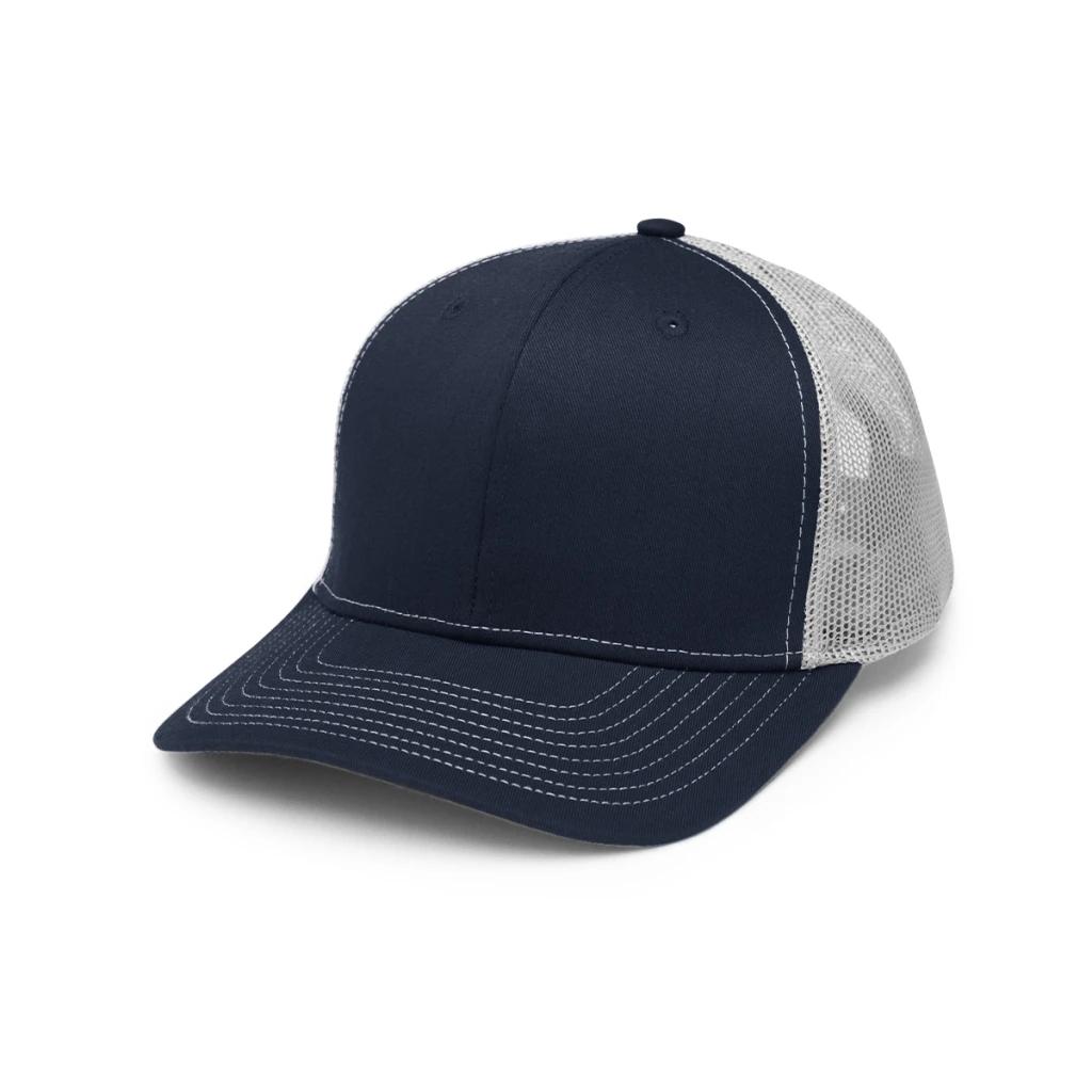 Navy with grey