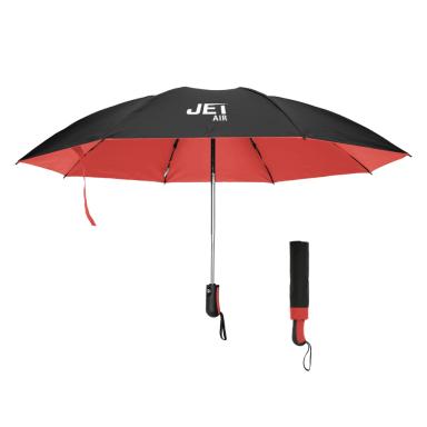 Black with red