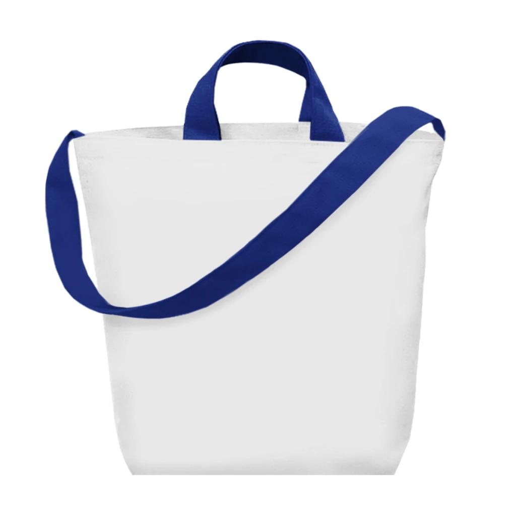 White with blue