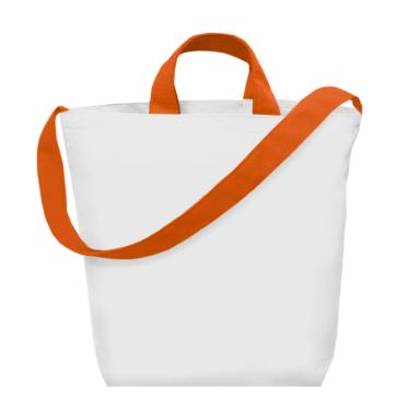 White with orange