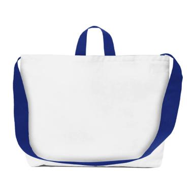 White with blue