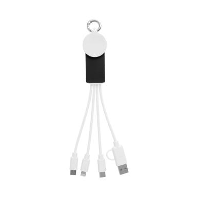 White with black