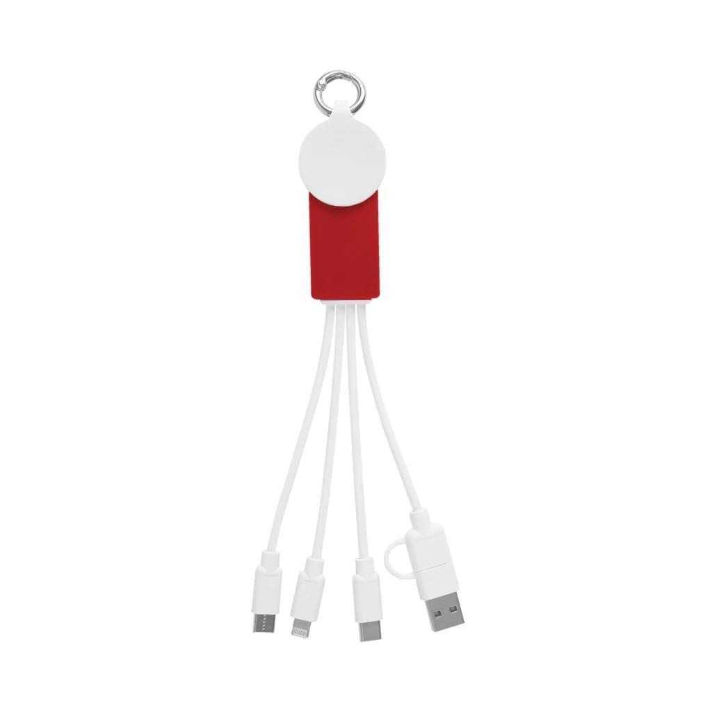 White with red