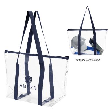 Clear with navy
