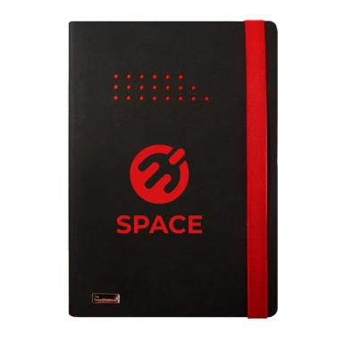 Black with red