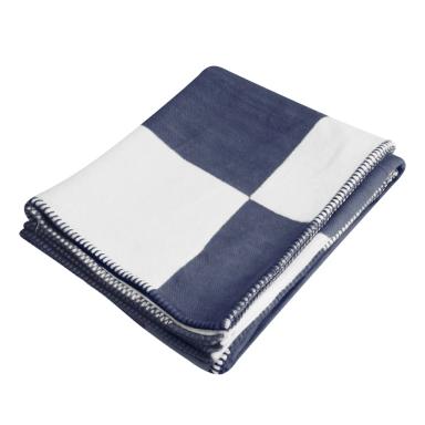 Navy blue with white