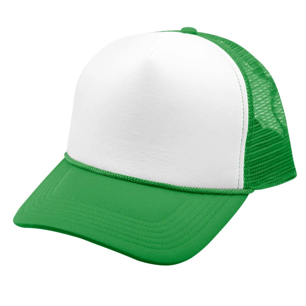 White with green