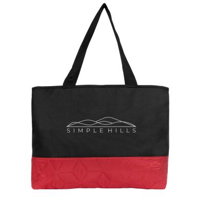 Black with red