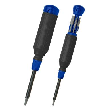 Black with blue
